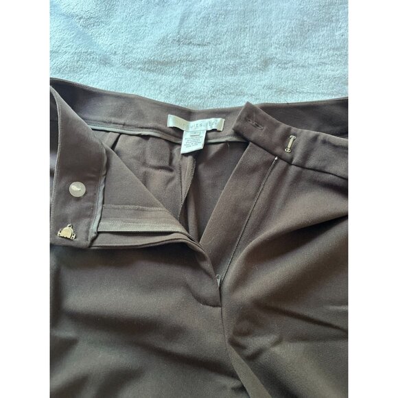 Pursuits Ltd Womens High Rise Wide-Leg Dress Pants Size 8 Brown Stretch New - Picture 8 of 8